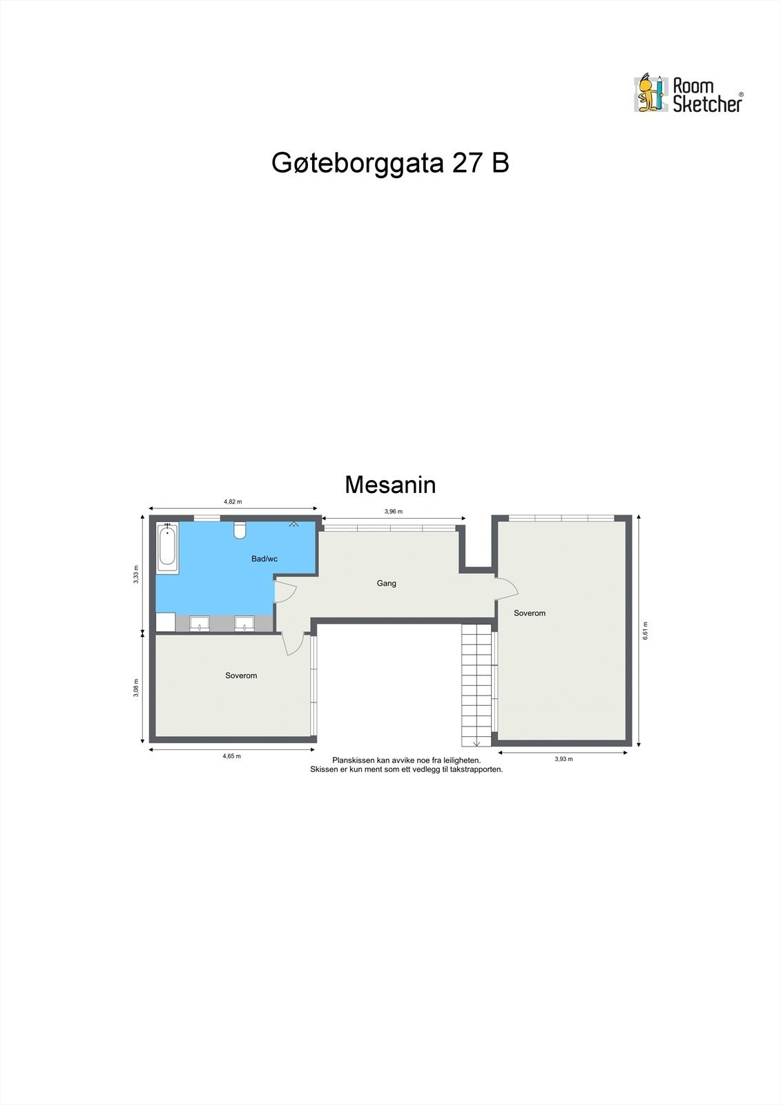 Plantegning Mesanin Galleribilde