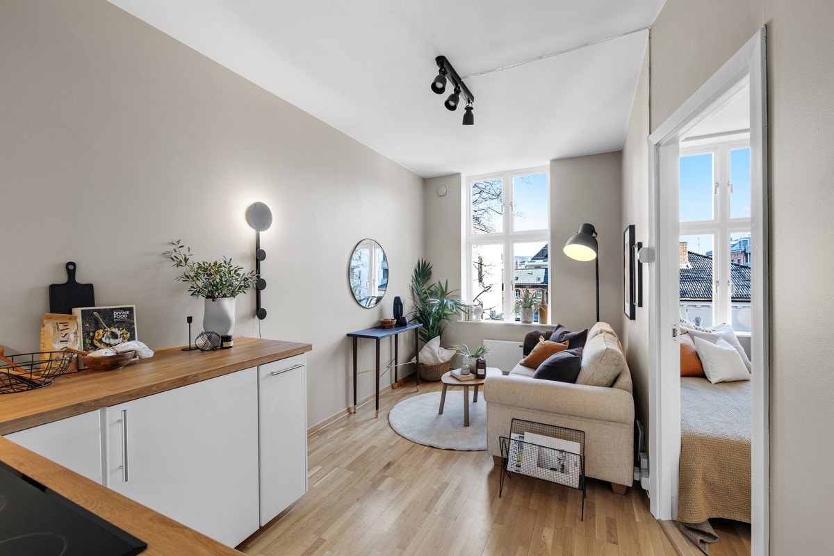 Dekk store deler av boutgiftene. Estimert utleiepris på hybelen er kr.11.000,- pr mnd Galleribilde