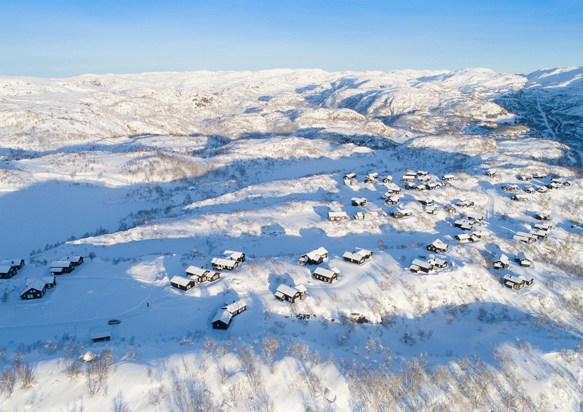 Ådneram Fjellgrend er omgitt av et nydelig åpent landskap Galleribilde