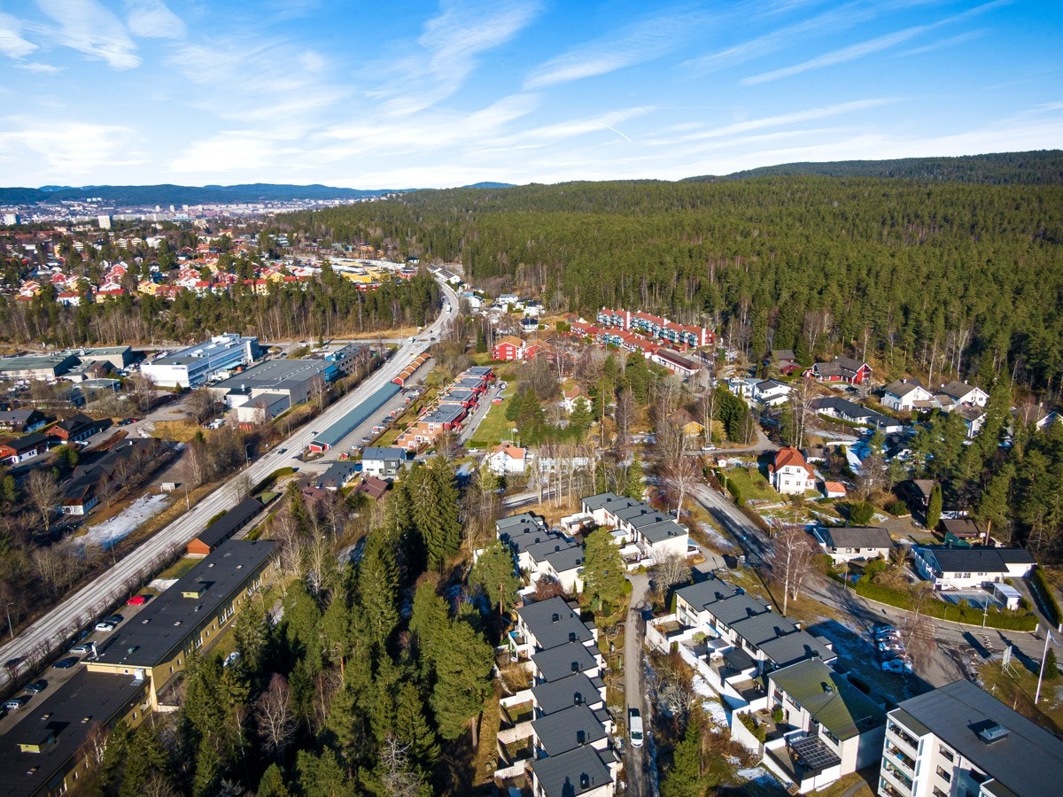 Tveteråsen - ved inngangen til Østmarka Galleribilde