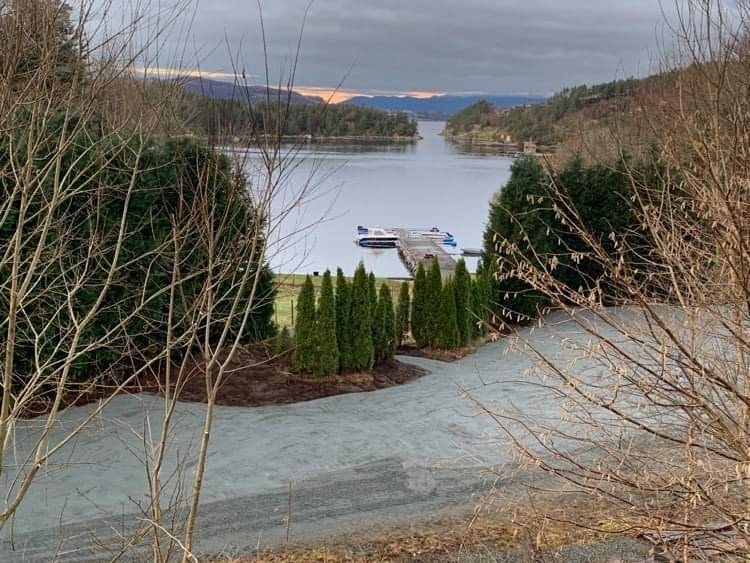 Felles parkeringsplass ved sjøen Galleribilde