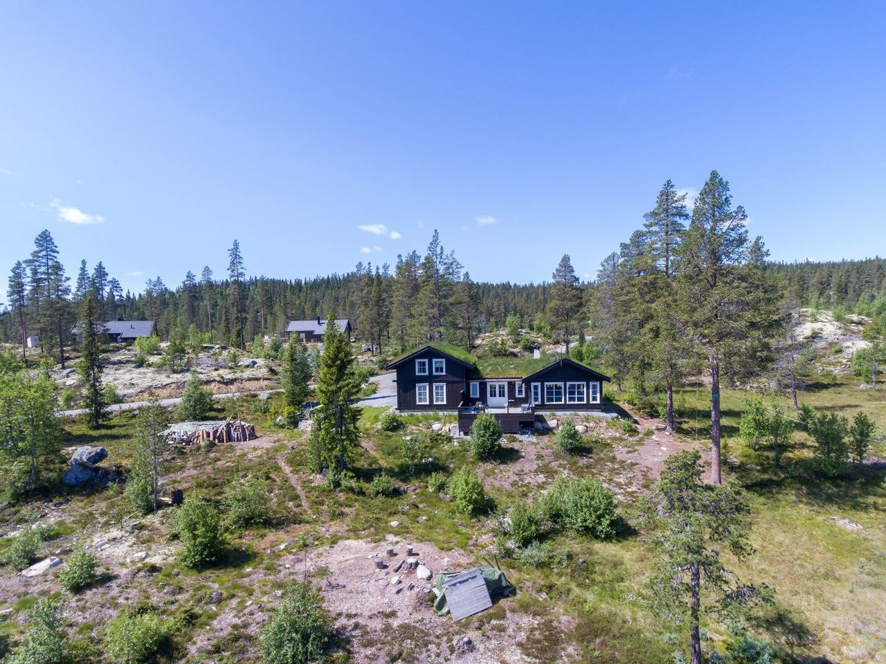 Tindefjell Hyttegrend Galleribilde