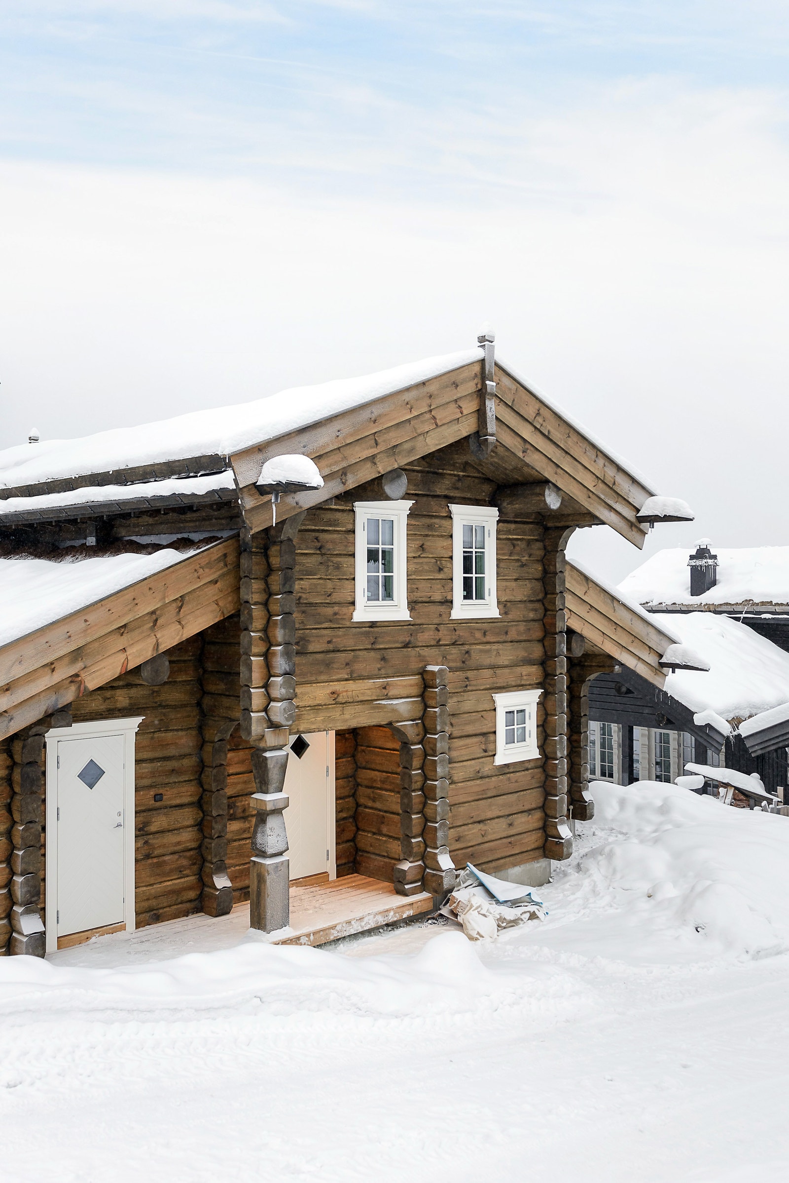 Inspirasjonsbilde fra Tyrihans tømmerhytte bygget for kunde på Hafjell Galleribilde