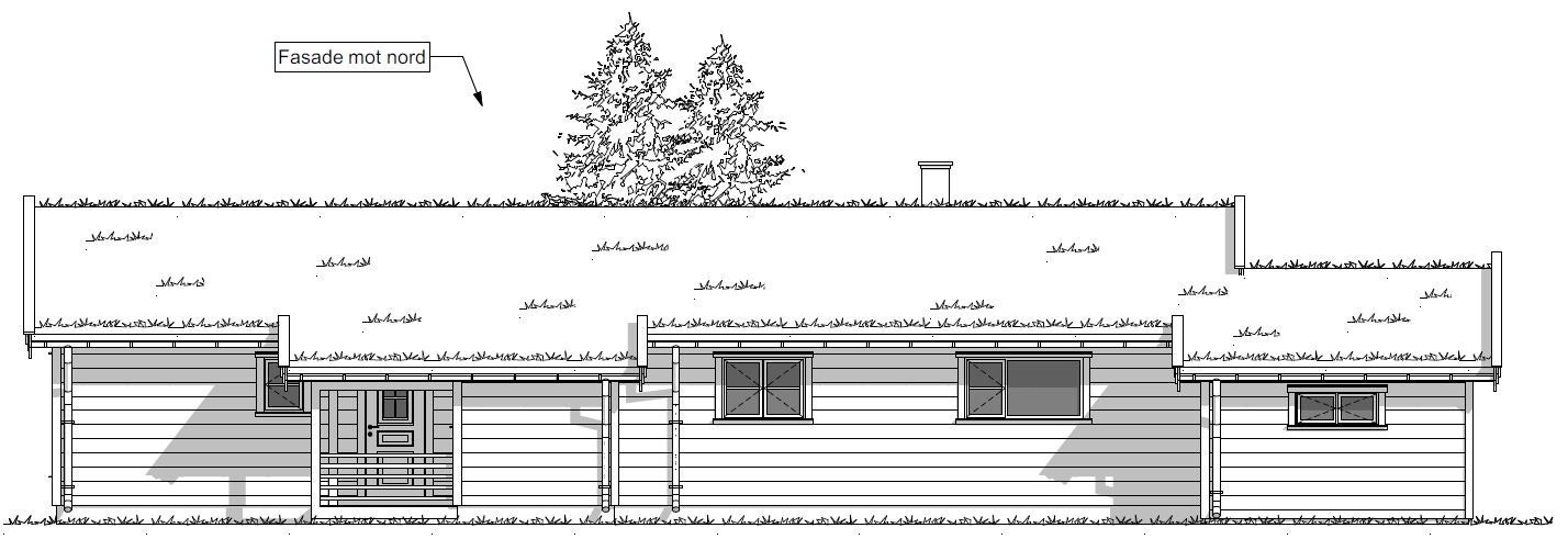 Fasade mot nord Galleribilde
