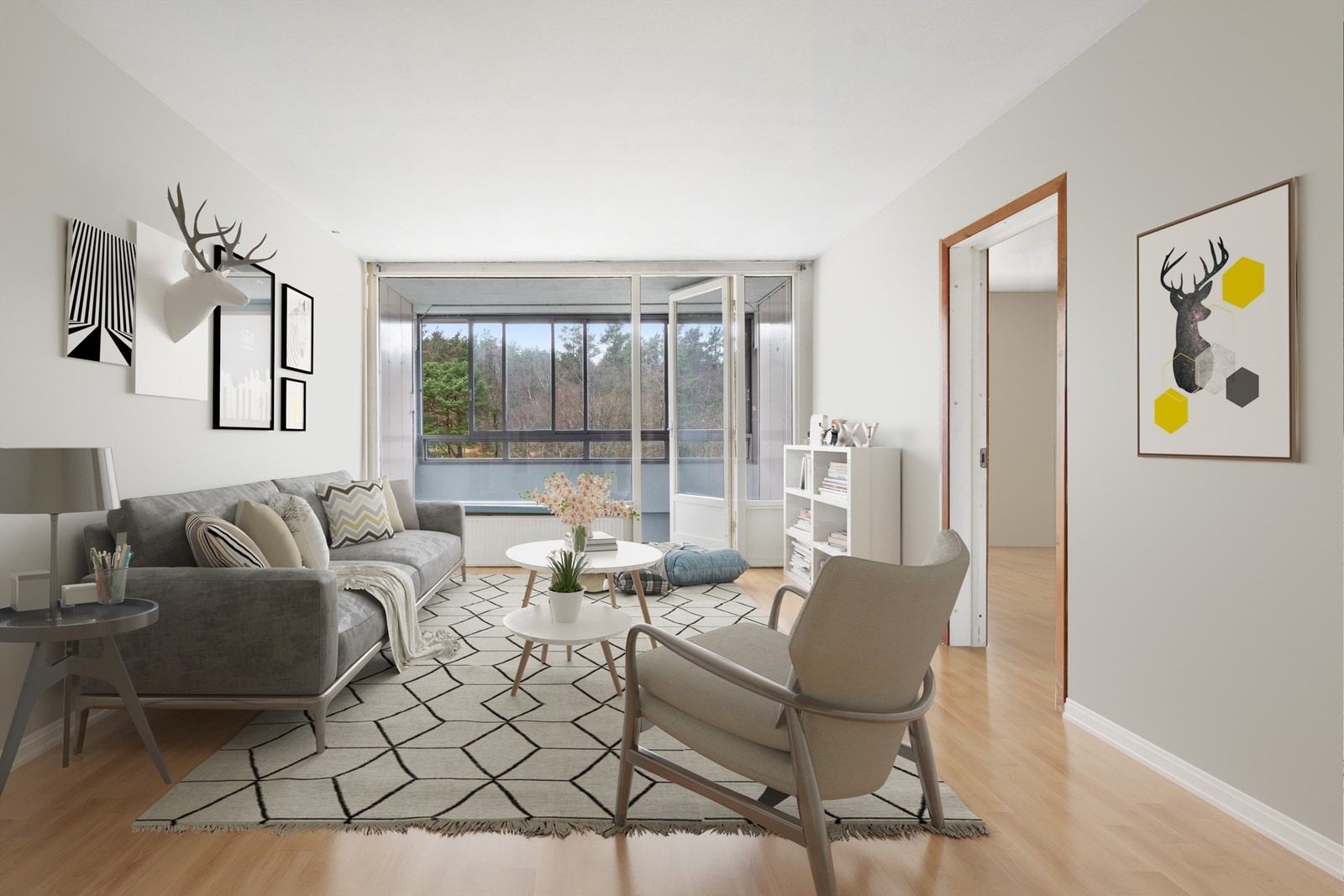 Her er stuen
digitalt stylet og oppusset for inspirasjon om hvor nydelig det kan bli Galleribilde