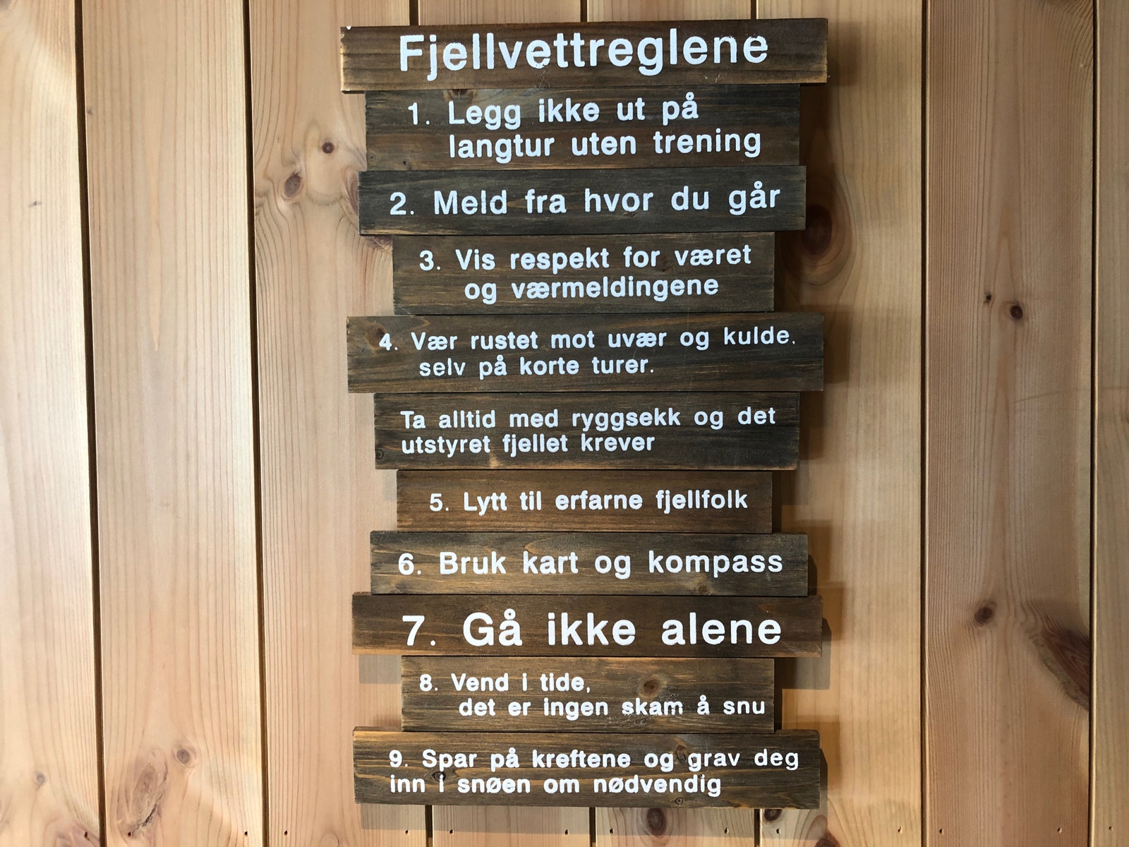 Fjellvettregler Galleribilde