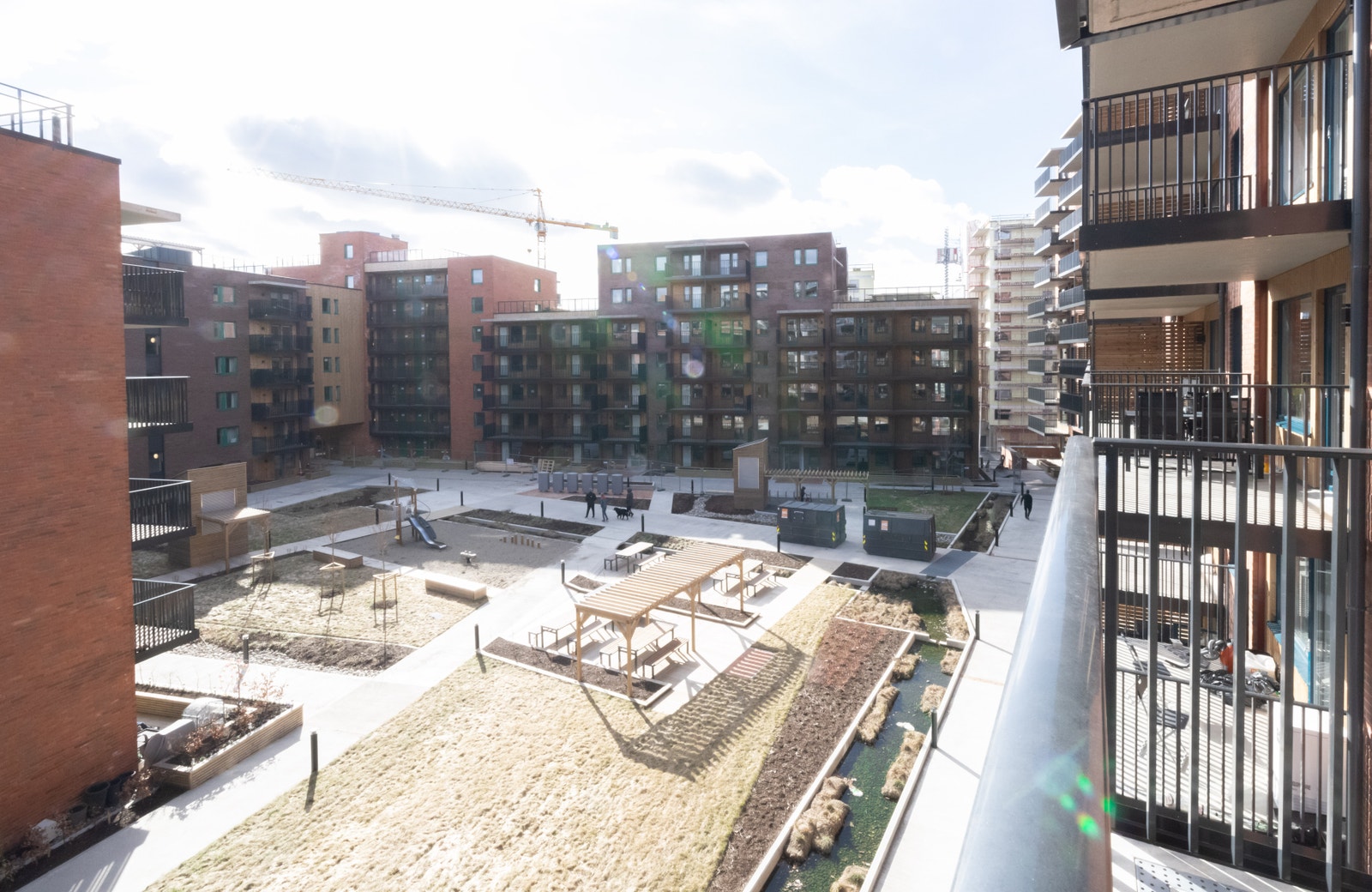 Utsikt mot fellesareal Galleribilde