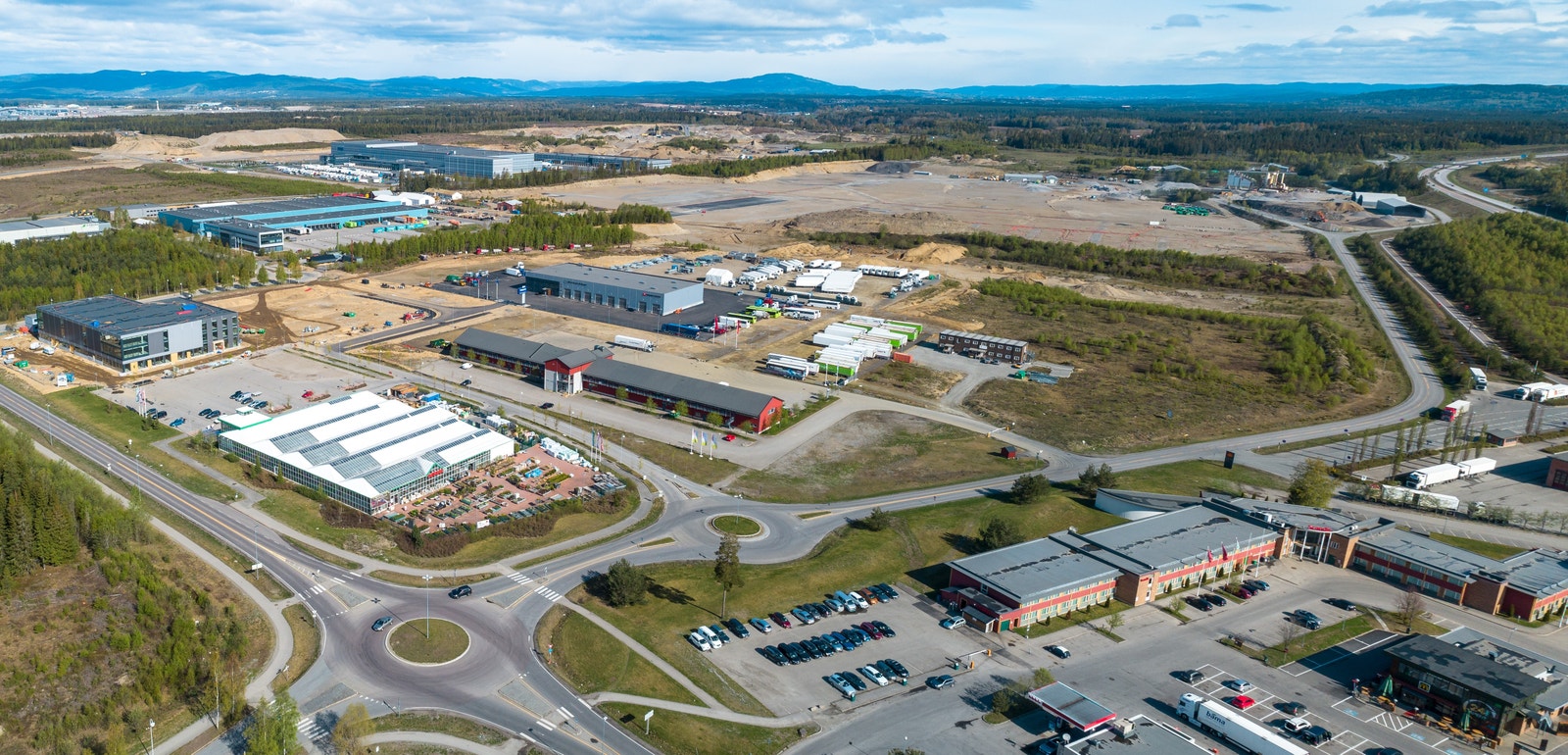 OVERSIKTSBILDE BRANSJESENETERET GARDERMOEN NÆRINGSPARK Galleribilde