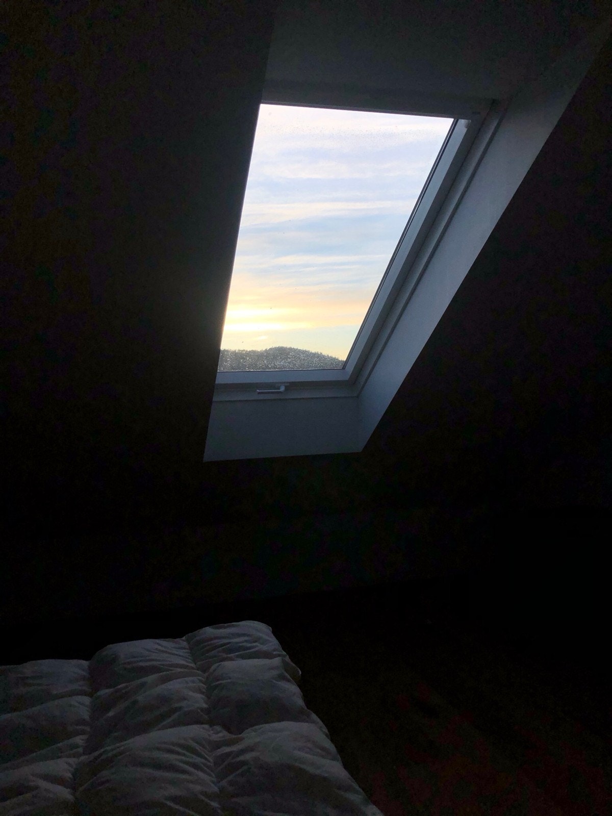 Utsikt fra seng Galleribilde