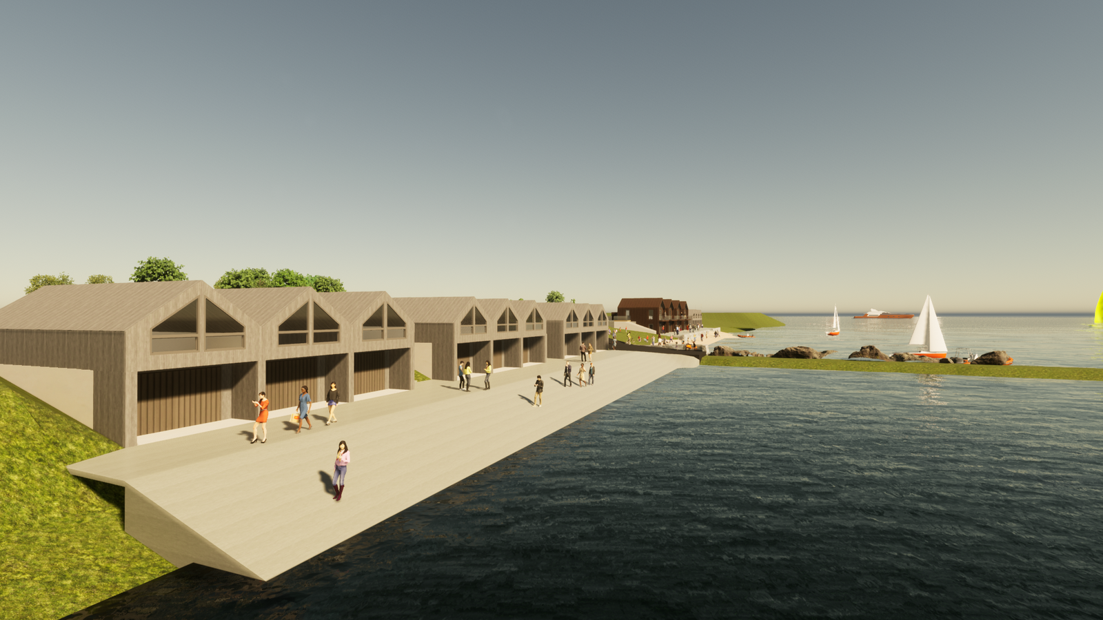 Perspektiv sett fra sør. Galleribilde