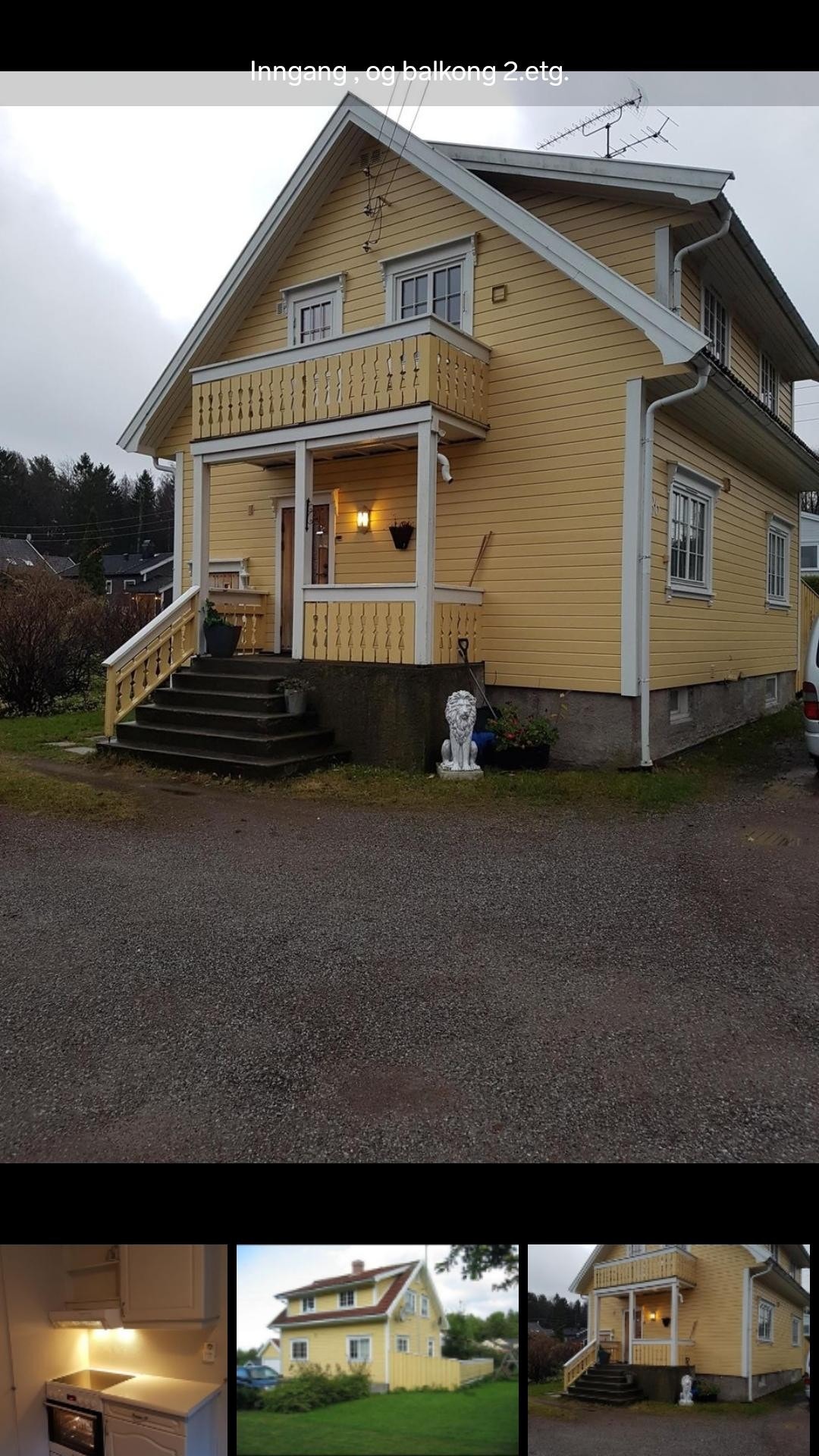 Inngang med balkong i 2.etg. Galleribilde