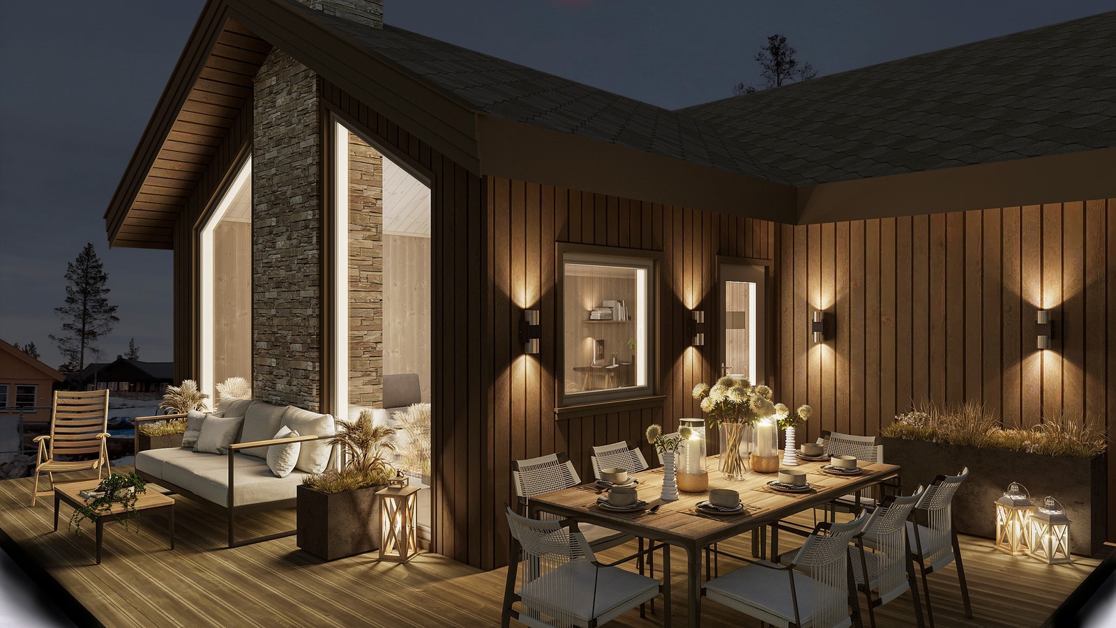 Uteplass. Bilde kan avike fra virkeligheten. Galleribilde