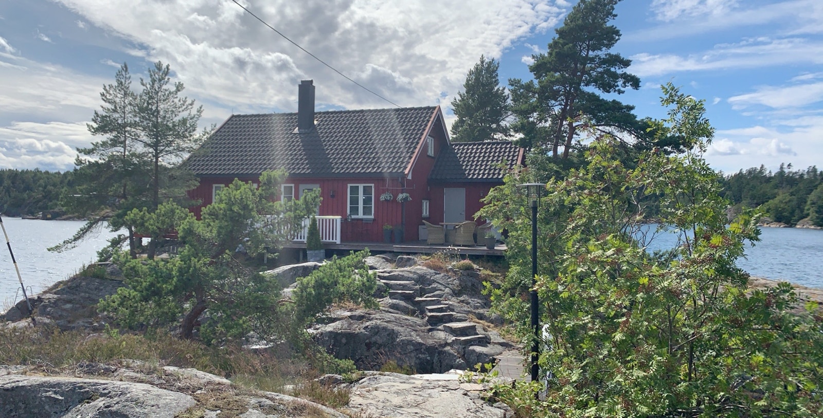 Hytta fra bil parkeringsplass Galleribilde