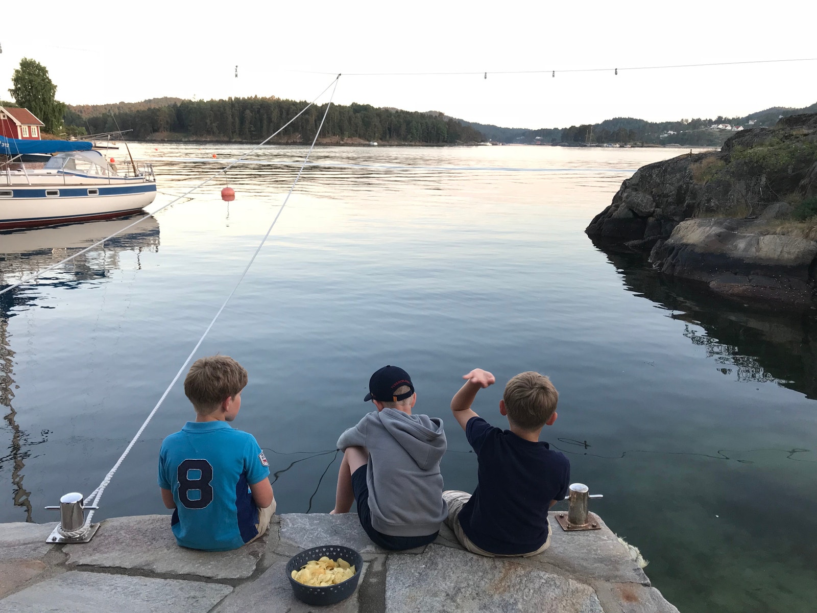 Sørlandsidyll på egen brygge Galleribilde