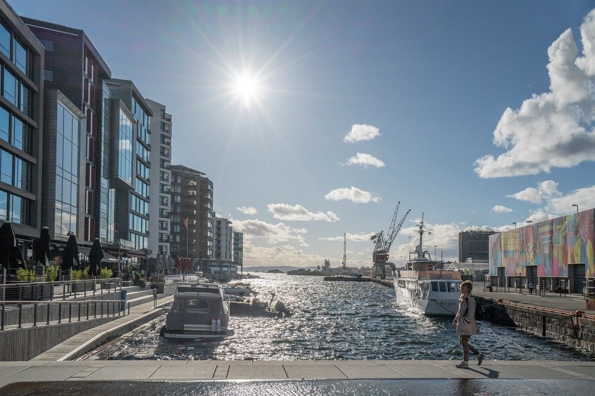 Nabolaget mot Tjuvholmen Galleribilde