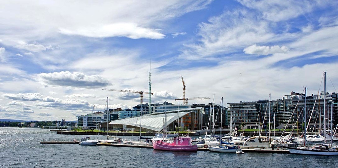Flott kveldsvandring i nabolaget Galleribilde