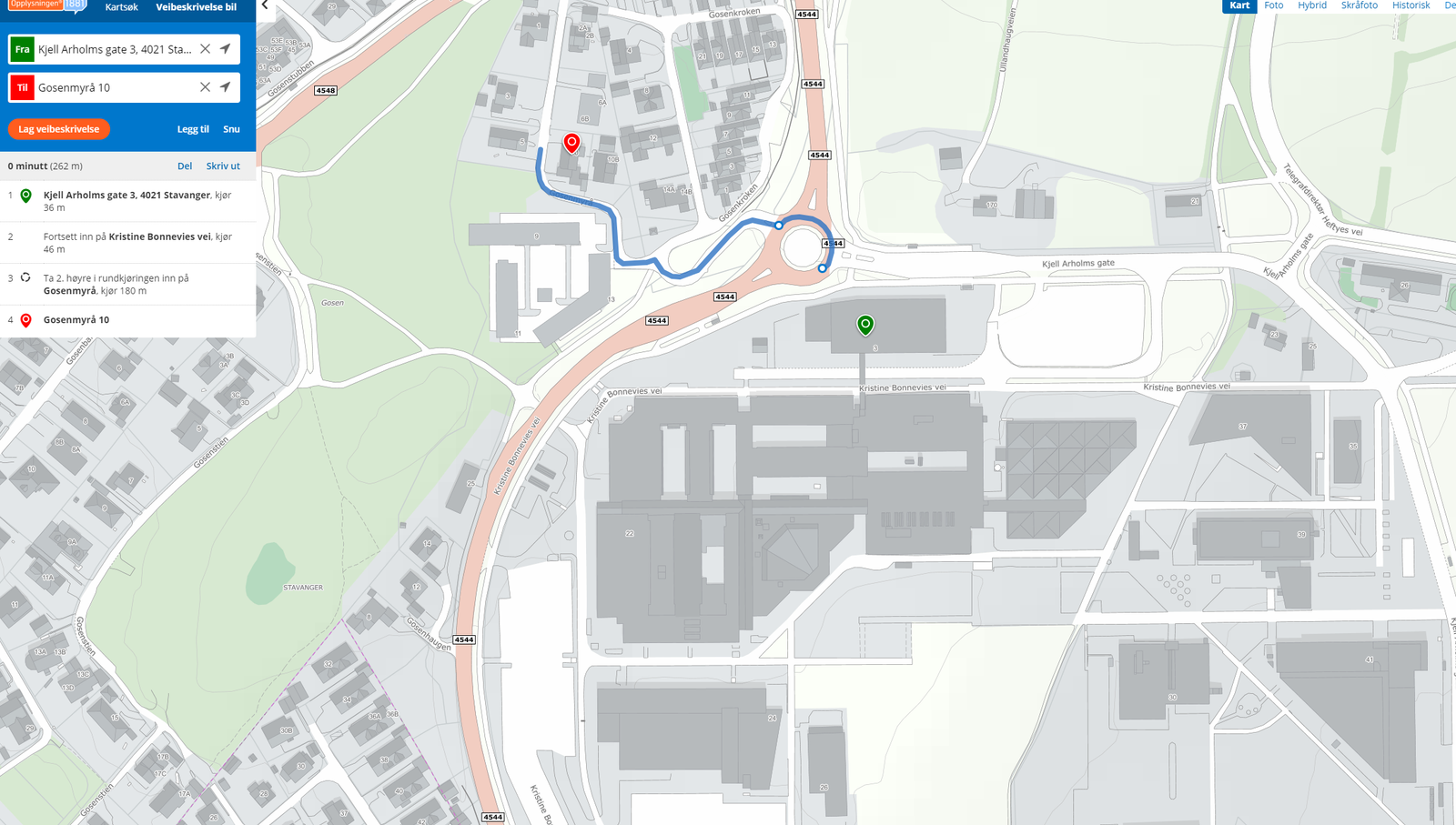 UIS som nærmeste nabo, gåavstand til treningssenter, Kiwi, Rema1000, turområder osv. Galleribilde