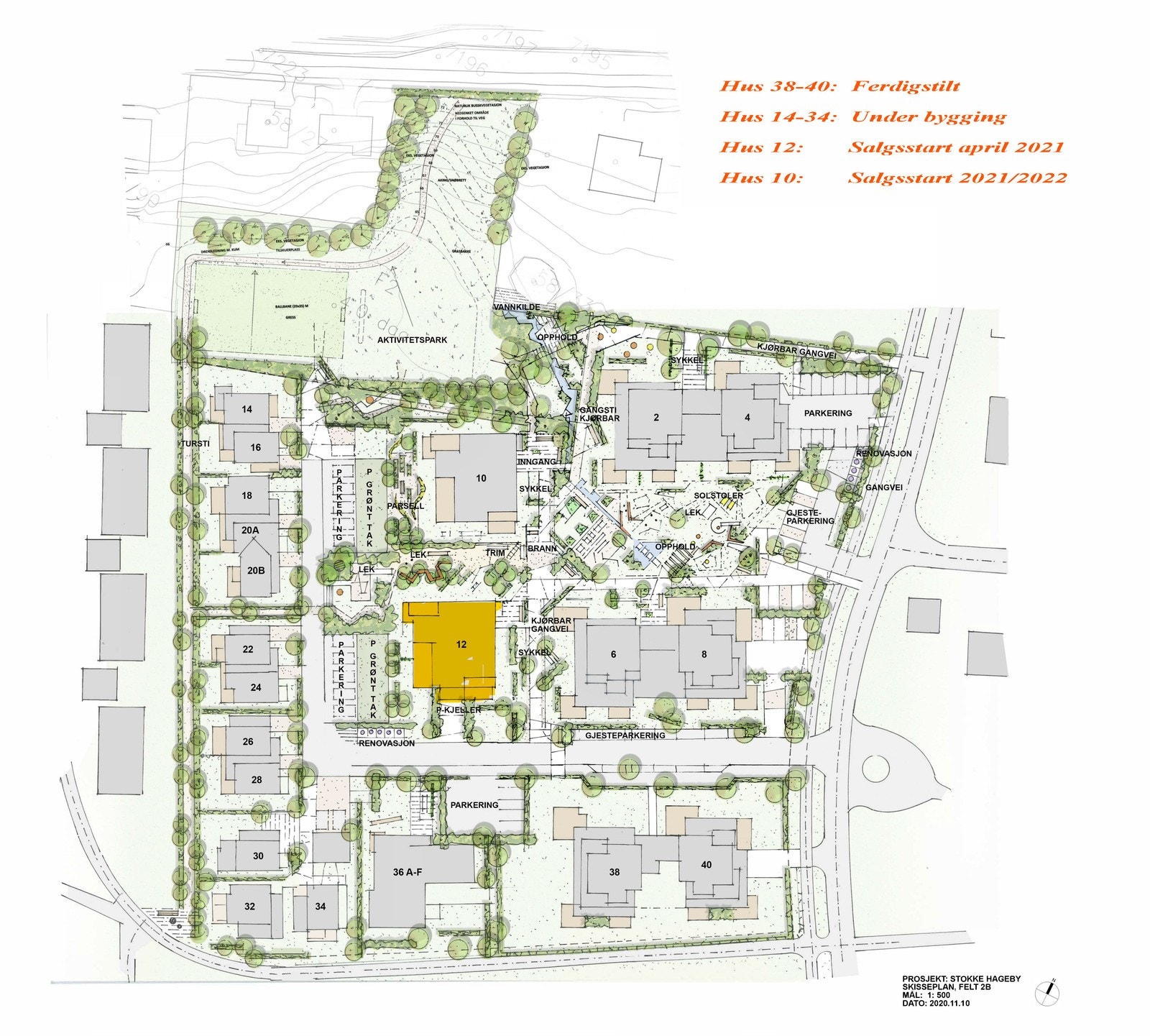 Situasjonskart for tomta Galleribilde