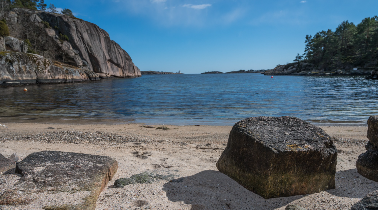 Området rundt: Det er flere fine strender rett i nabolaget. Einersvika, Lesten og på Saltrø - alle i gangavstand. Galleribilde