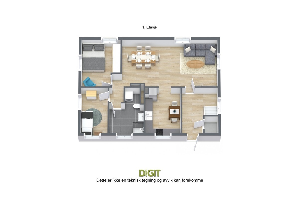 Plantegning | 1.etasje Galleribilde