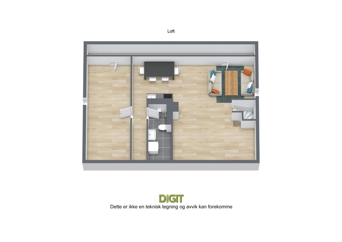 Plantegning | Loft Galleribilde