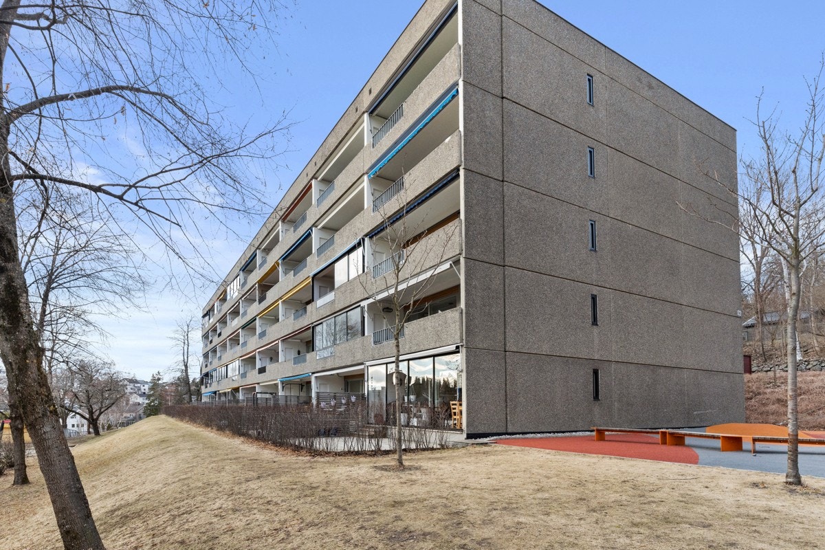 Fasade sett fra balkongside. Galleribilde