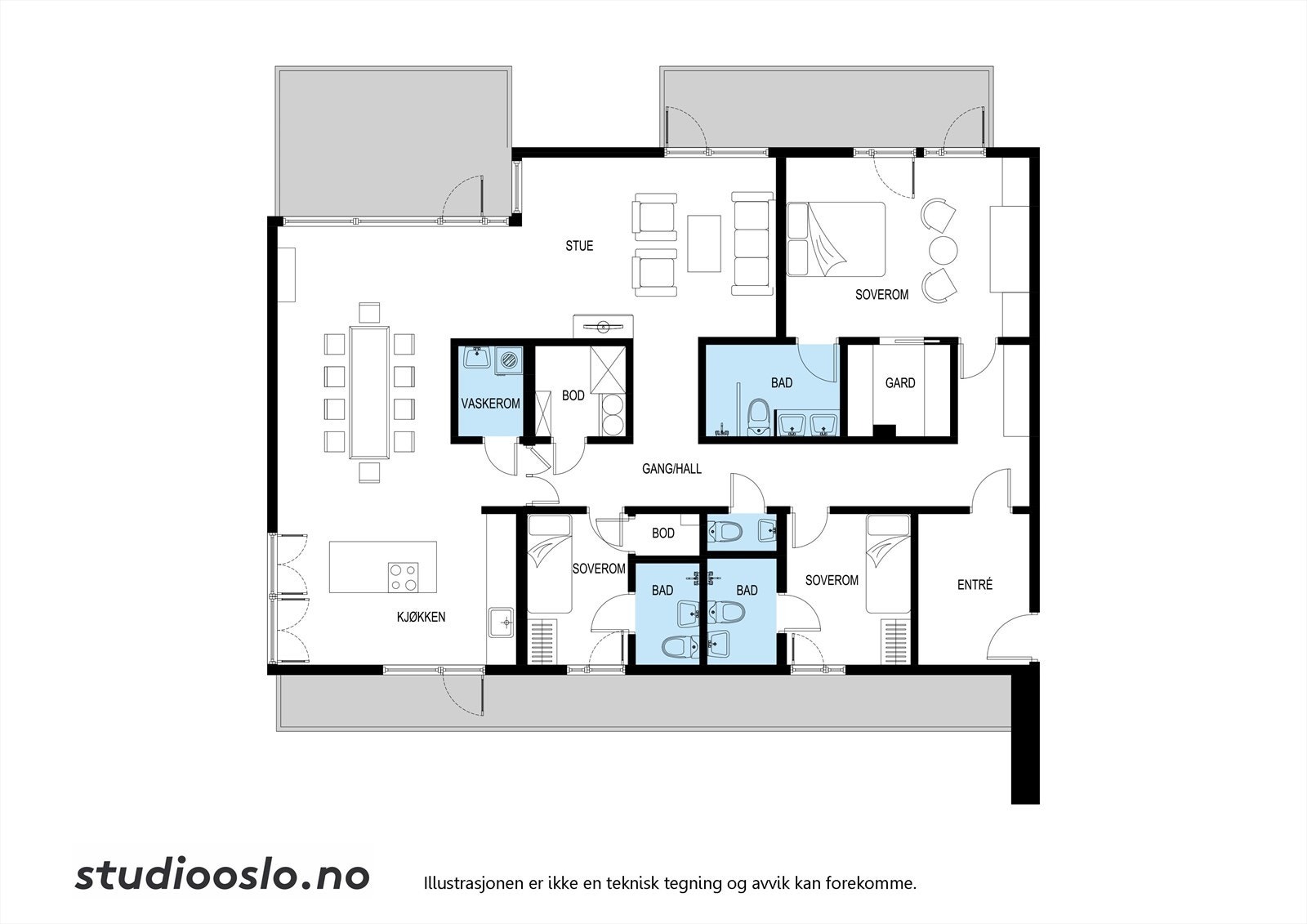 Plantegning. Galleribilde