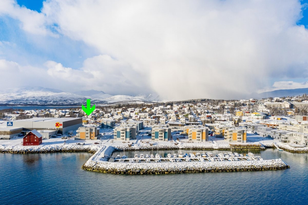 Fantastisk utsikt mot Tromsøysundet