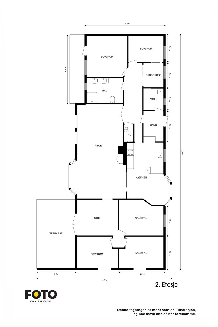 Plantegning 2.etasje Galleribilde