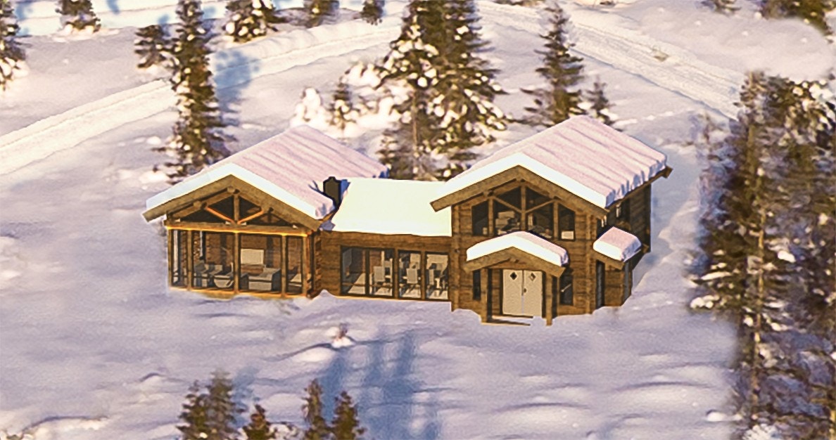 Nye Øverbygg Timberframe hytter Galleribilde