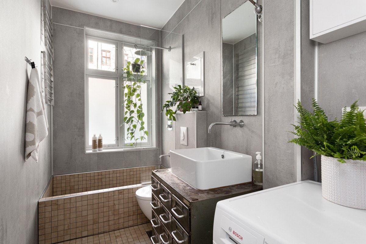 Flott, moderne og fresht baderom hvor ingenting er tilfeldig. Galleribilde