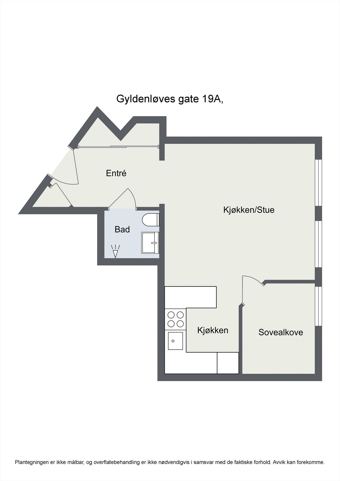 Planskisse. Galleribilde