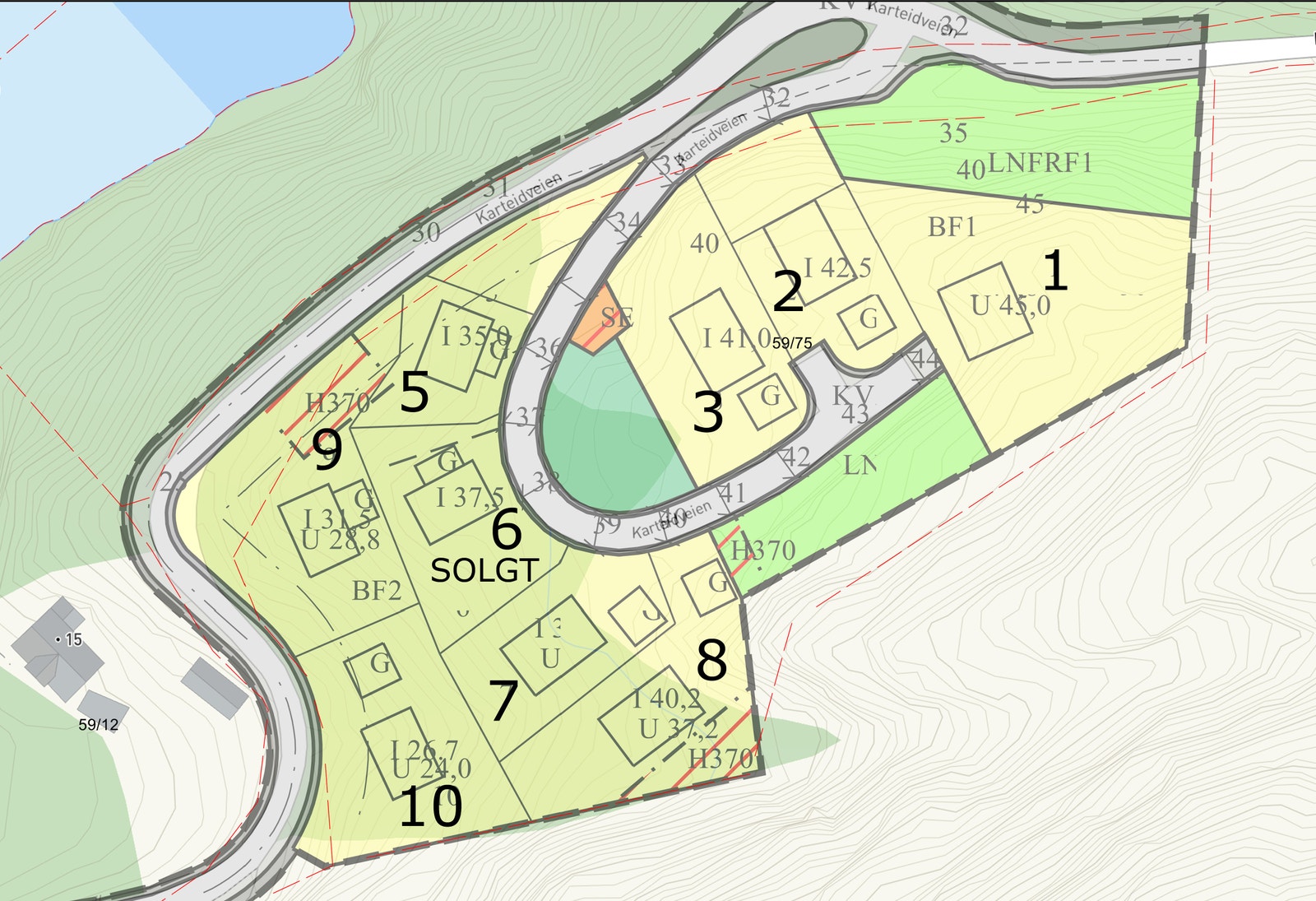 Plankart Galleribilde