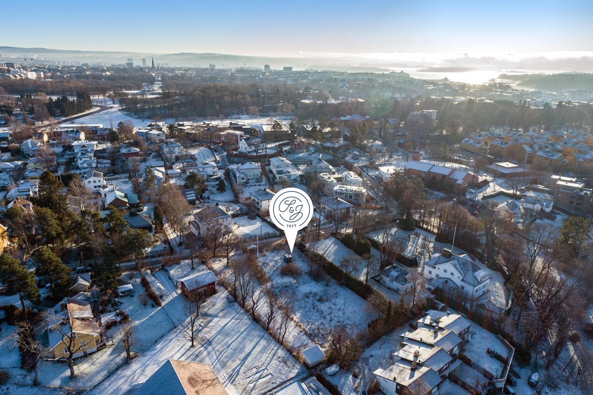 Etablert område med klassisk villabebyggelse. Galleribilde