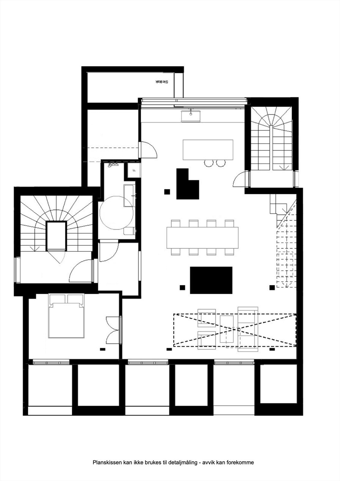 Plantegning 6. etasje
Erling Skjalgssons gate 23 A. Galleribilde
