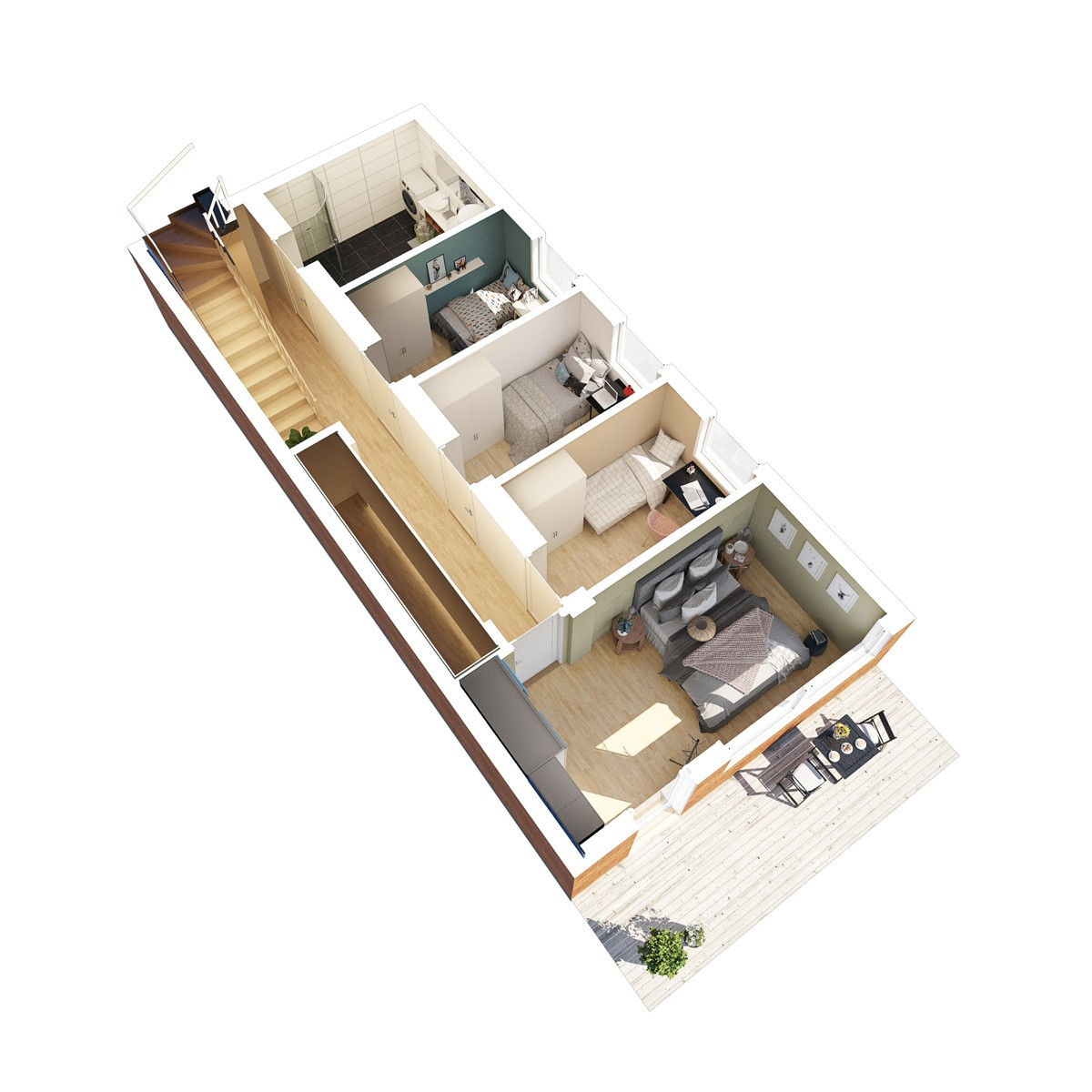 Planskisse nedre plan.