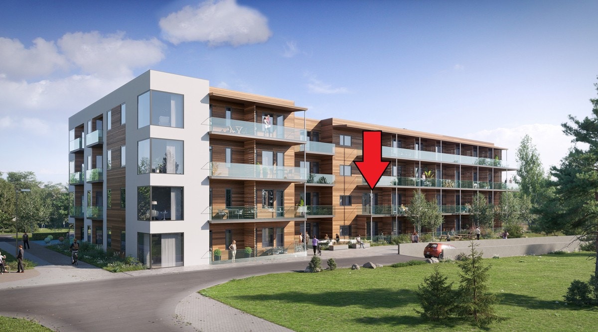 Leiligheten ligger i 2 etg. med flotte utsikts- og solforhold