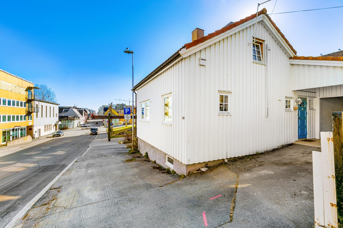Boligen ligger svært sentralt i Tromsø sentrum