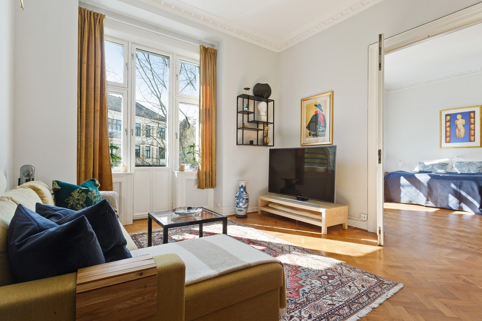 Stue/soverom Galleribilde