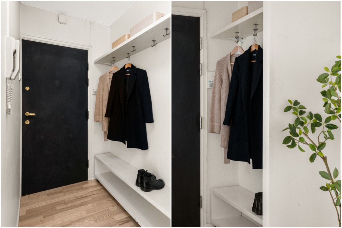 Entreen har god plass til mer garderobeskap. Galleribilde