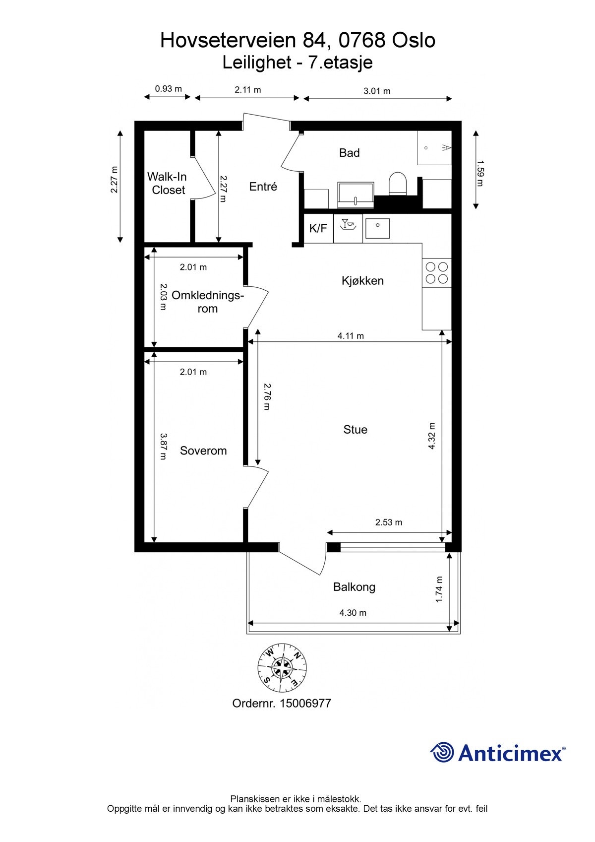 Plantegning - Hovseterveien 84 D. Galleribilde