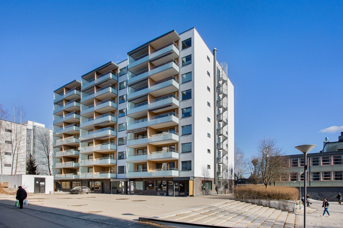 Fasadene i borettslaget er nylig pusset opp/rehabilitert i 2019/2020. Galleribilde