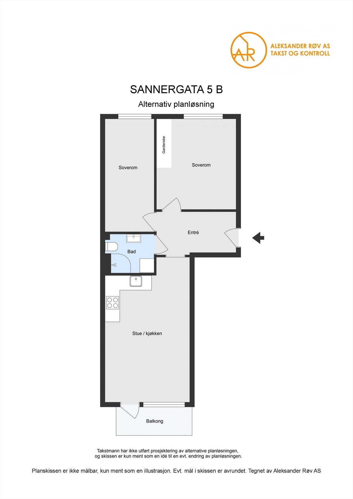 Alternativ plantegning Galleribilde