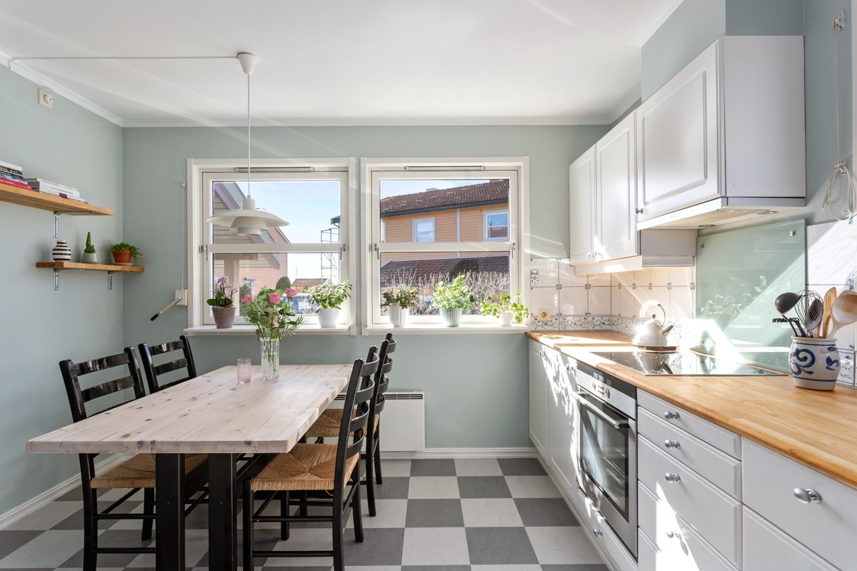 Kjøkkenet ble oppgradert i 2006. Galleribilde