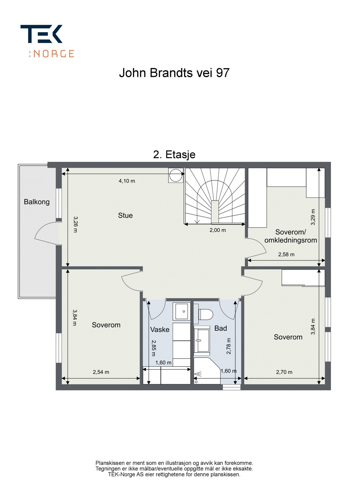 Plantegning 2 etasje. Galleribilde