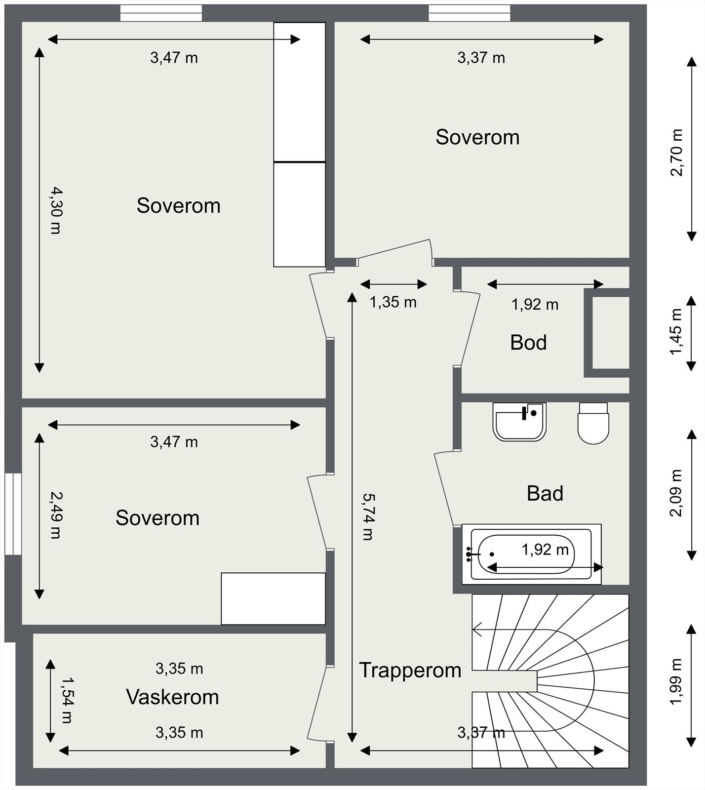 1. underetasje Galleribilde
