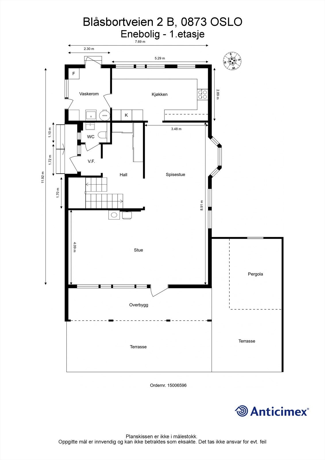 Plantegning plan 1. Galleribilde