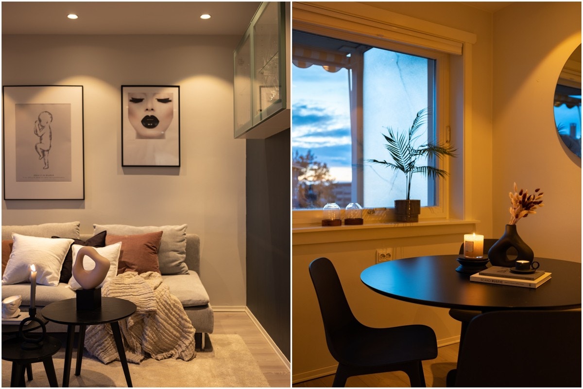 Den gjennomgående og svært praktiske løsningen sørger for en luftig atmosfære. Galleribilde