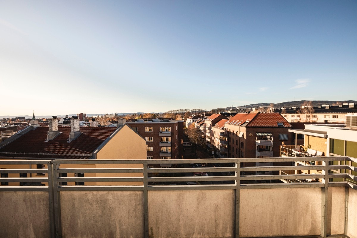 Her er det fantastisk utsikt over byen, Holmenkollen og nærområdet Galleribilde