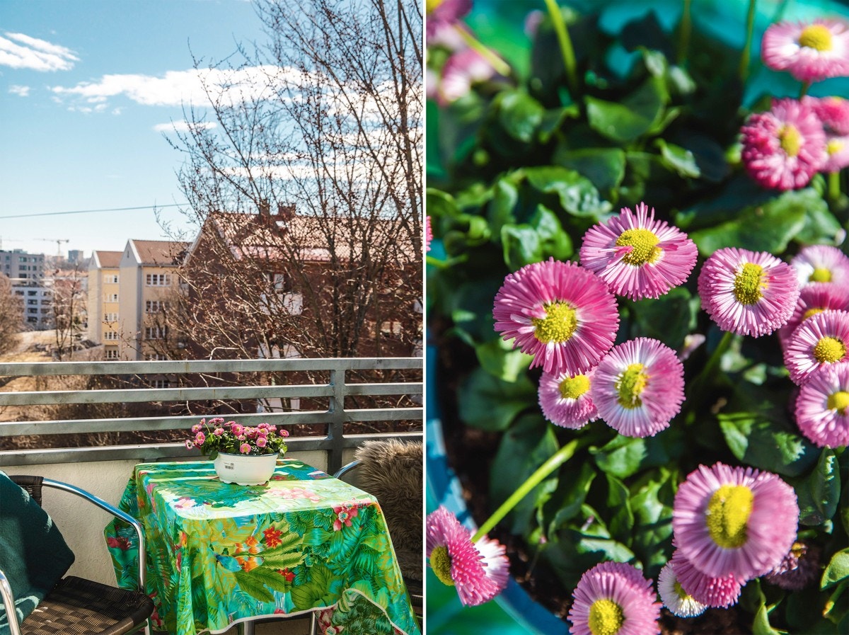 Leiligheten ligger i byggets 5. etasje og ligger på hjørnet av bygget. Galleribilde